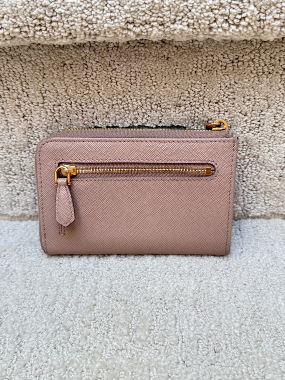 Prada Half Wallet in Beige - Picture 9 of 10